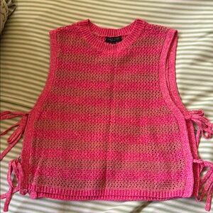 Rag & Bone Pink Sleeveless Knit Sweater